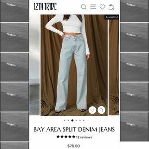 12th Tribe Bay Area Split Denim Jeans